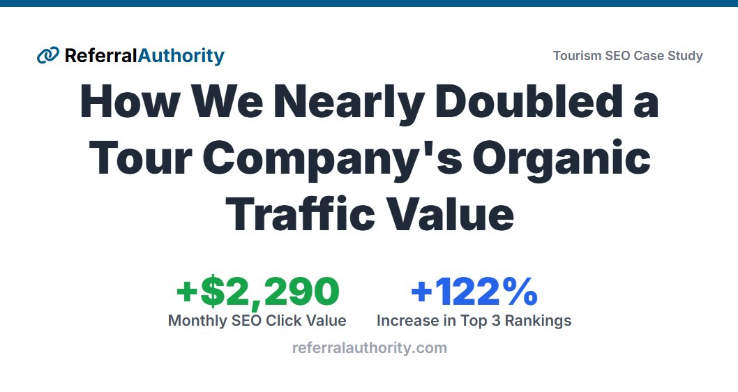 Tourism Link Building Case Study